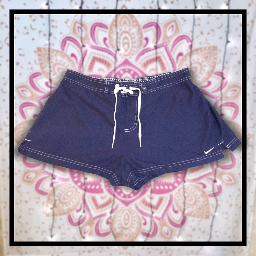 Nike Lined Sport Shorts Tie Front Elastic Waist